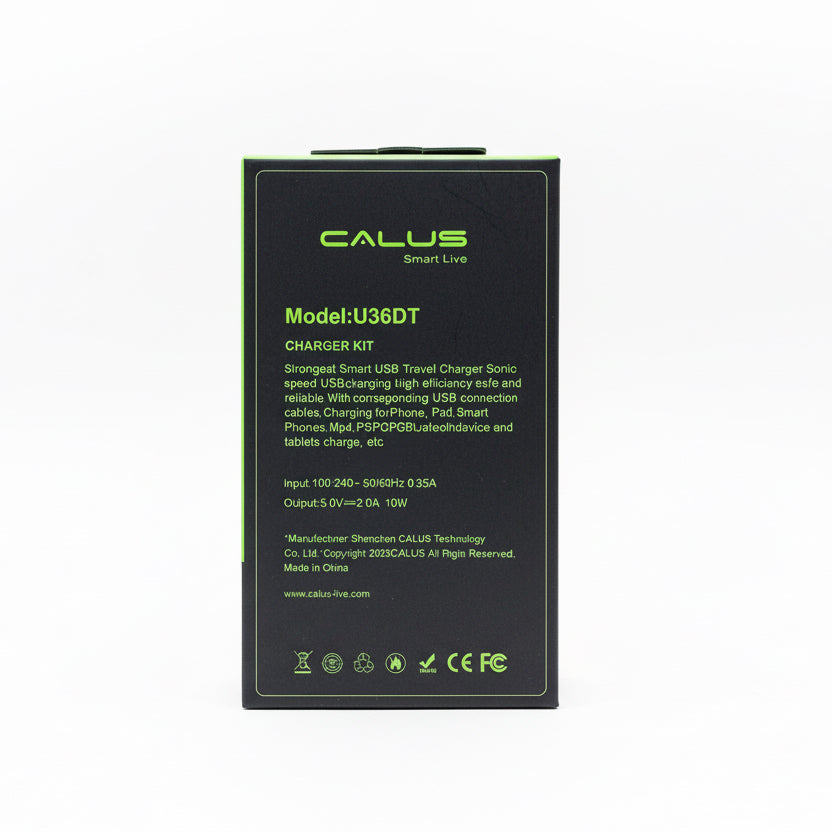 CALUS - U36DT - 2.0A Fast Charger - Type-C
