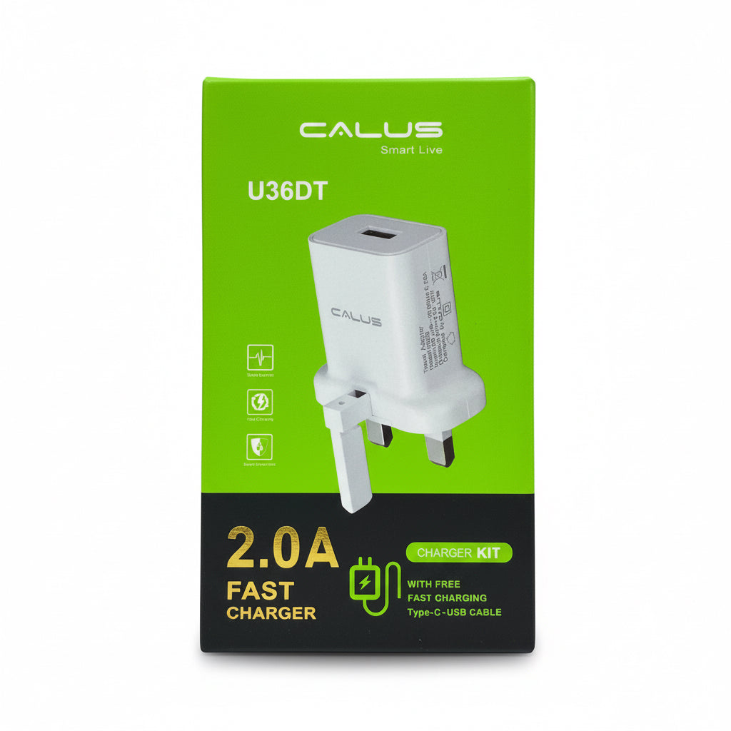 CALUS - U36DT - 2.0A Fast Charger - Type-C