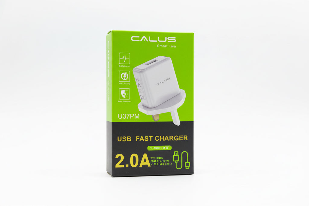 CALUS - U37PM - 2.0A Fast Charger - Micro USB