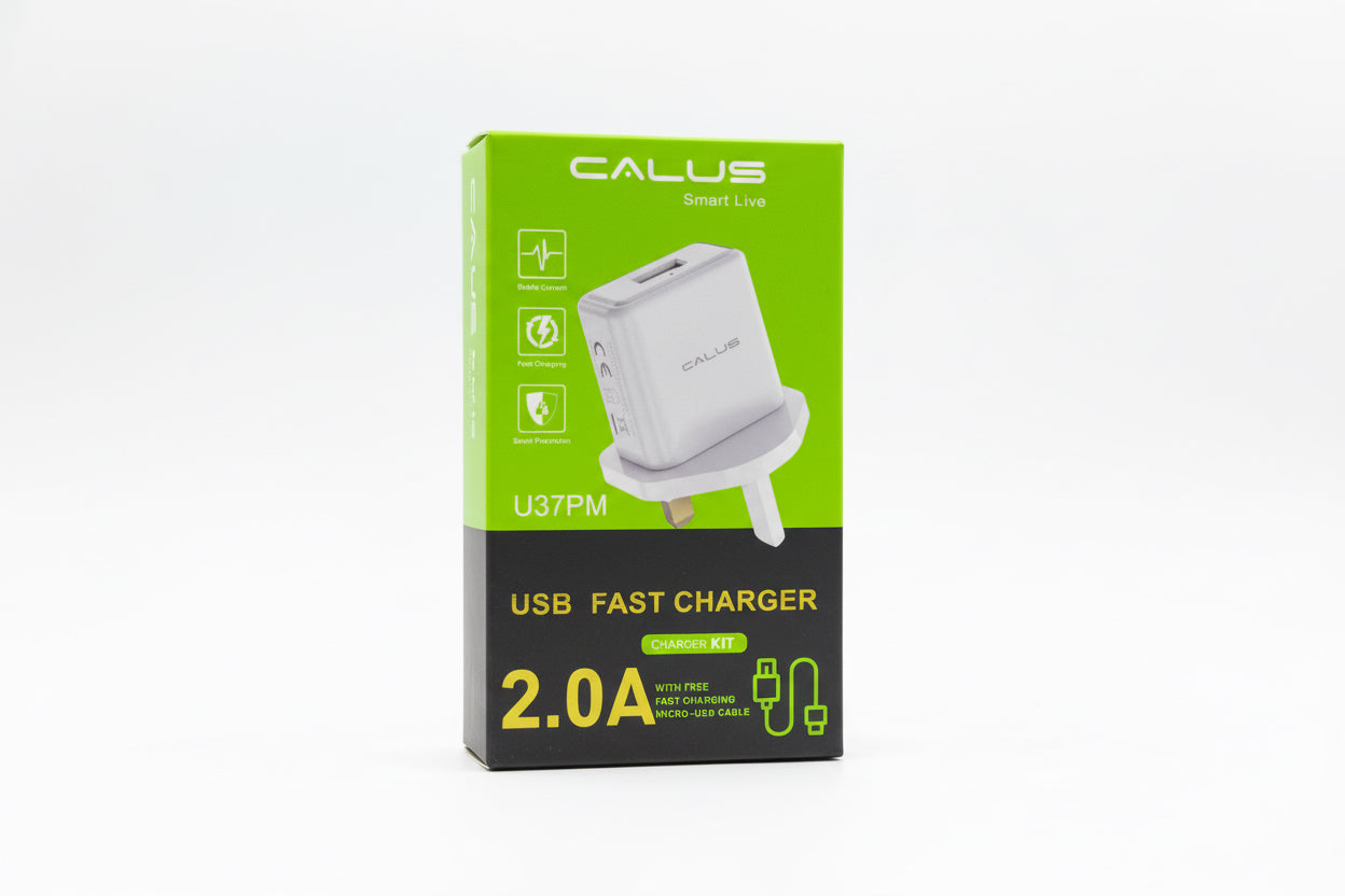 CALUS - U37PM - 2.0A Fast Charger - Micro USB