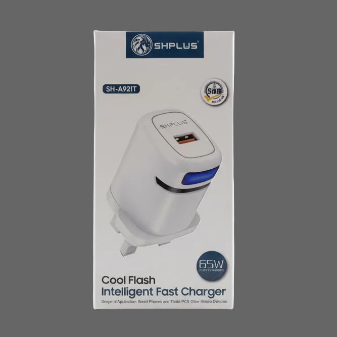 Shplus - SH-A921T  - 65W COOL FLASH INTELLIGENT FAST CHARGER