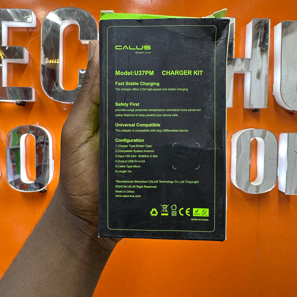 CALUS - U37PM - 2.0A Fast Charger - Micro USB