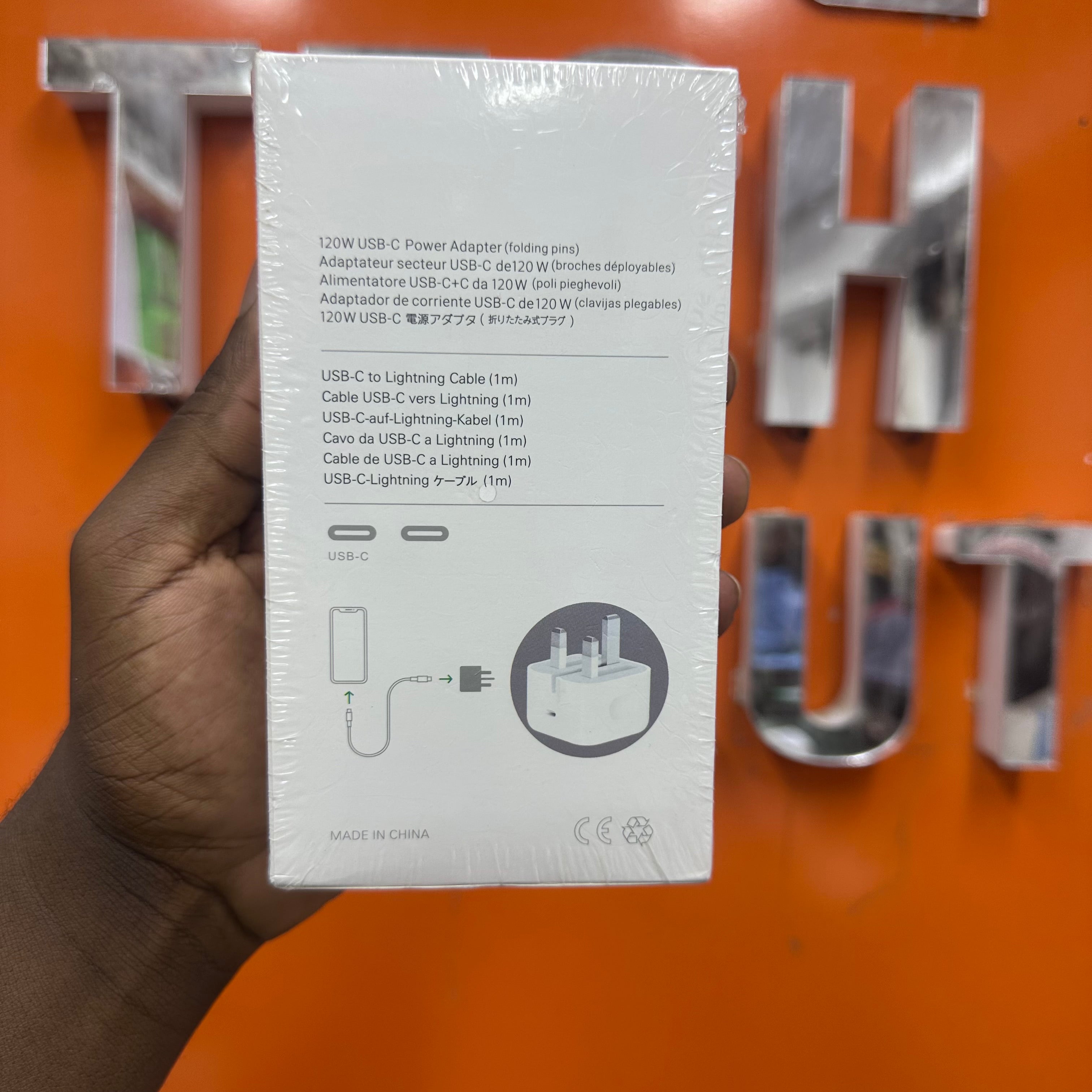 120W USB-C Power Adapter USB-C to Lightning Cable - Double Fast iPhone Charger