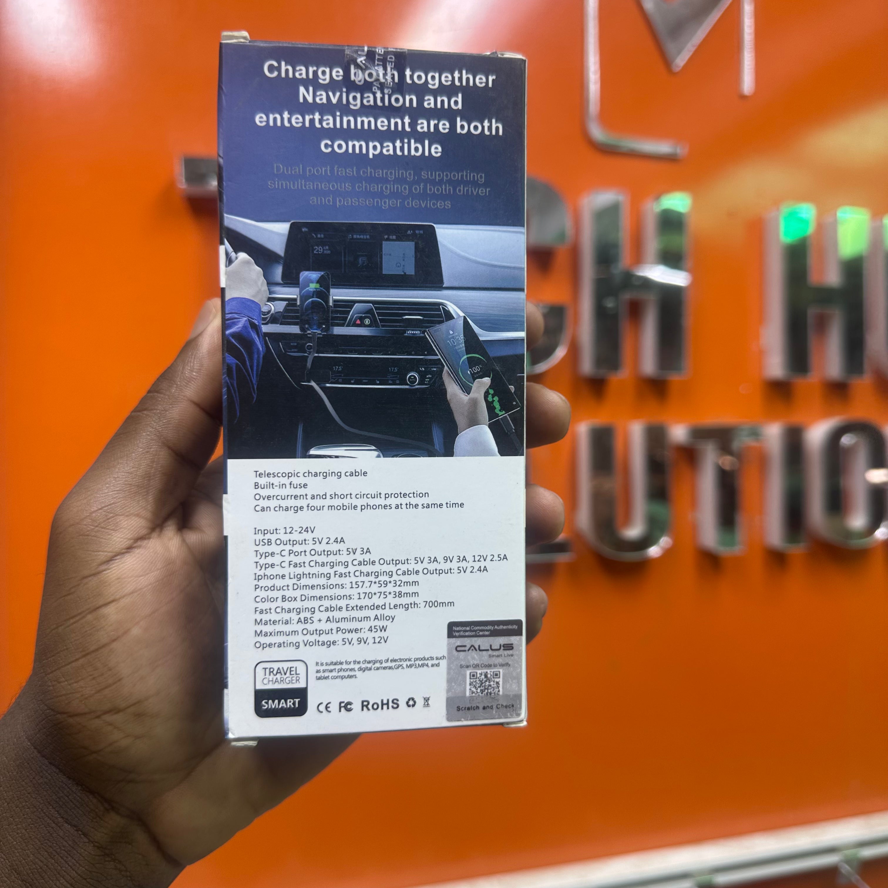 CALUS - Car 05 New Generation Upgraded Car Charger - (Multi protocol compatibility Four devices charging simultaneously)